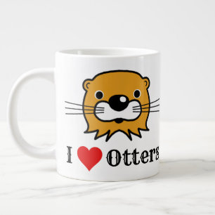 Grande Tasse J'Aime Les Loutres. Appréciation de Otter