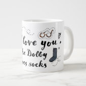 Grande Tasse J'aime Vous Comme Dobby Aime Les Chaussettes (Devant droit)