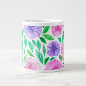 Grande Tasse Jardin de pétunia aquarelle (Devant)
