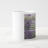Grande Tasse Jardin de prière de sérénité inspirant (Devant)