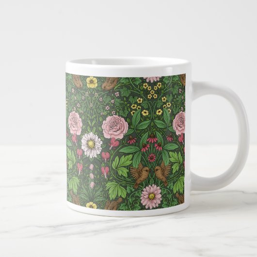 Grande Tasse Jardin sauvage en vert (Droite)