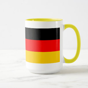 Grande Tasse jaune Allemagne drapeau