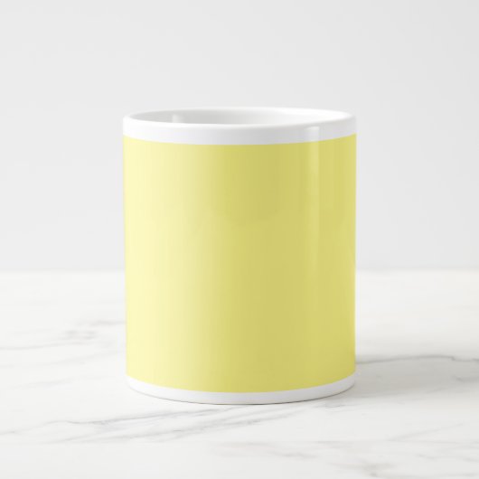 Grande Tasse jaune citron, couleur solide, (Devant)
