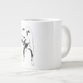 Grande Tasse Jaune endormi dans la moisson (Devant droit)