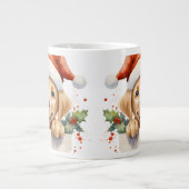 Grande Tasse Jaune Labrador Retriever Chien chiot Noël (Devant)