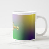 Grande Tasse Jaune, Violet, Vert Mardi Gras (Droite)