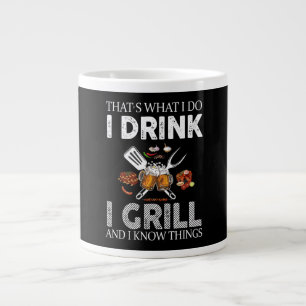 Grande Tasse Je Bois Et Grill Aliments Cadeau Personnalisé