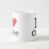Grande Tasse JE ❤️ Café PERSONNALISABLE (Devant)