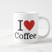 Grande Tasse JE ❤️ Café PERSONNALISABLE (Droite)