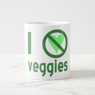 Grande Tasse Je déteste les Légumes Je n'aime pas les Légumes
