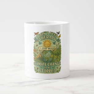 Grande Tasse Je n'ai pas besoin de thérapie, le changement clim