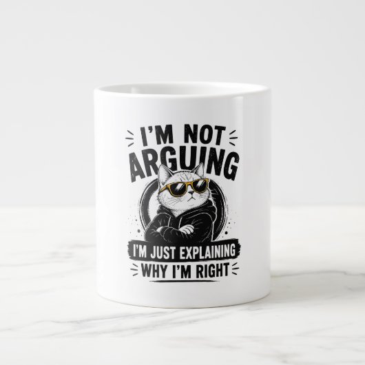 Grande Tasse Je ne discute pas, j'explique simplement pourquoi  (Devant)