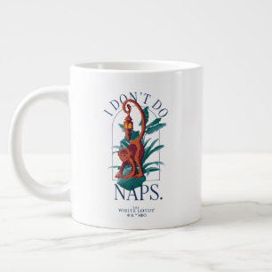 Grande Tasse Je ne fais pas de sieste singe - le Lotus blanc