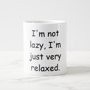 Grande Tasse Je ne suis pas paresseux, je suis juste très déten