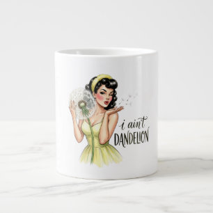 Grande Tasse Je ne suis pas un pissenlit Jeu de mots sur le j