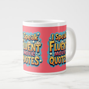Grande Tasse Je Parle Citations De Film Fluent Retro Pop Art