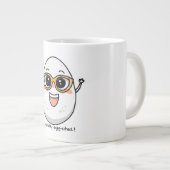 Grande Tasse Je suis complètement cité Oeuf joyeux portant des  (Devant droit)