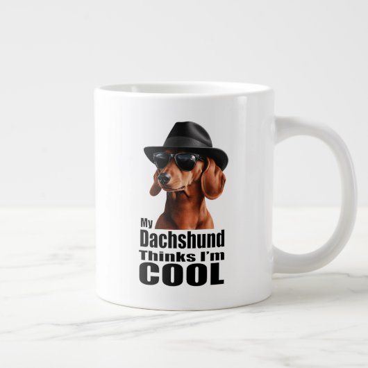 Grande Tasse Je suis Cool Dachshund (Droite)