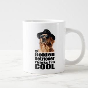 Grande Tasse Je suis Cool Golden Retriever