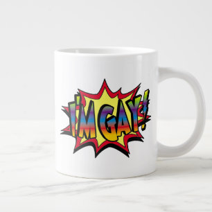 Grande Tasse Je suis Gay Burst