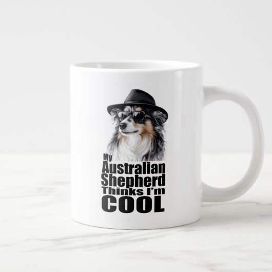 Grande Tasse Je suis le berger australien Cool (Droite)