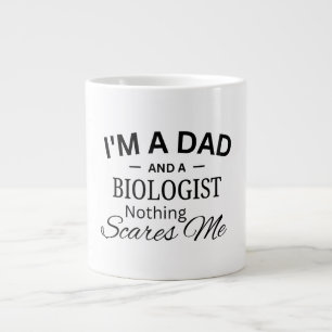 Grande Tasse Je suis un papa et un biologiste Rien ne me fait p
