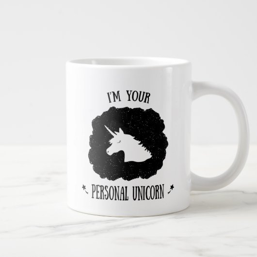 Grande Tasse Je suis votre licorne personnelle (Droite)