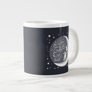 Grande Tasse Je t'aime à la lune et au dos