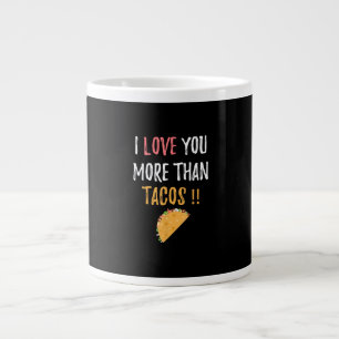 Grande Tasse Je t'aime plus que les tacos, cadeau pour petit am