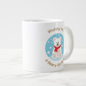 Grande Tasse Je vous souhaite un Noël à l'ours (Devant droit)