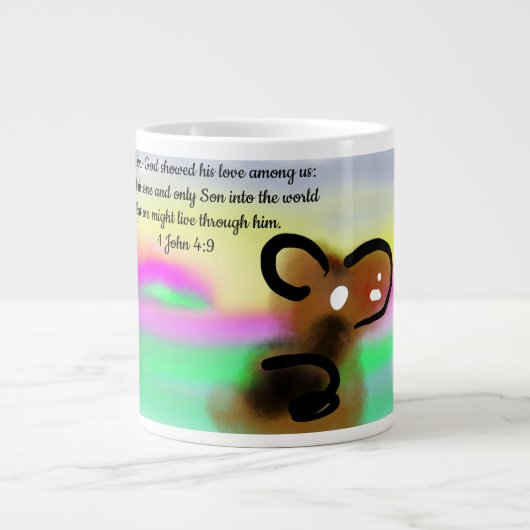 Grande Tasse jesus amour monde (Devant)