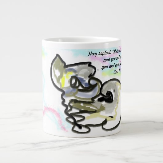 Grande Tasse jésus croyez (Devant)