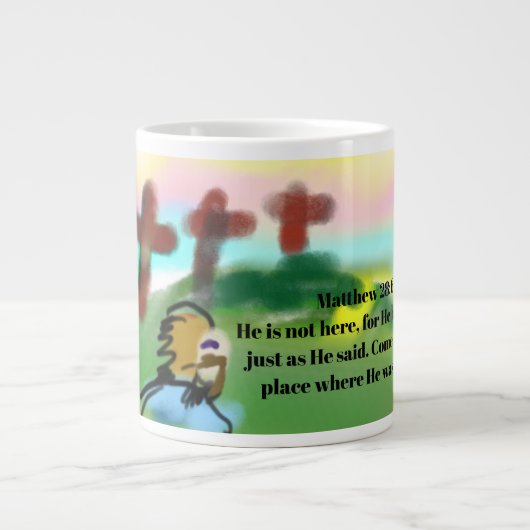 Grande Tasse jésus ressuscité (Devant)