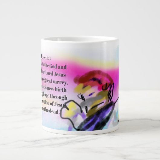 Grande Tasse jesus  rose  (Devant)