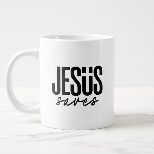 GRANDE TASSE JÉSUS SAUVE (Gauche)