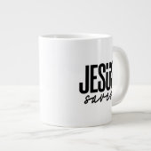 GRANDE TASSE JESUS SAVES (Devant droit)