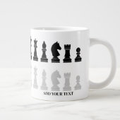 Grande Tasse Jeu d'échecs moderne personnalisé (Droite)