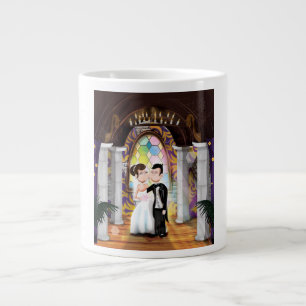 Grande Tasse Jeune couple marié à l'église