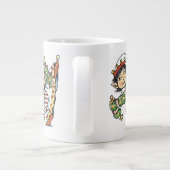 Grande Tasse Joli Elfe Heureux Dançant, Dessin Animé de Noël Ré (Dos)