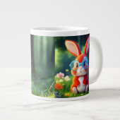 Grande Tasse Joli Lapin Rouge Assis Sous Arbre-75767 (Devant droit)