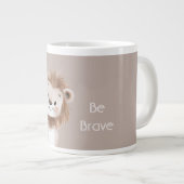 Grande Tasse Joli Lion Brun Suave (Devant droit)