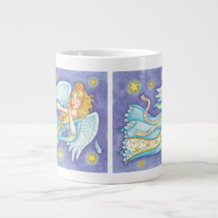 Grande Tasse Joli Noël, Ange Musicien Jouant de Son Cor