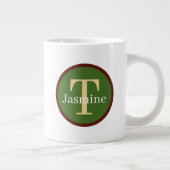 Grande Tasse Joli professeur ajouter monogramme (Droite)