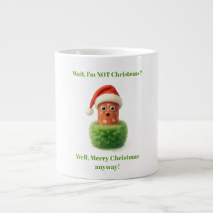 Grande Tasse Joli salami surprend Noël dans du vert moelleux