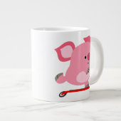 Grande Tasse Joli Scooter équitation Cartoon Cochon (Devant droit)
