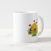 Grande Tasse Jolie Bee Christmas Drôle Cartoon de vacances (Devant droit)