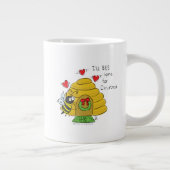 Grande Tasse Jolie Bee Christmas Drôle Cartoon de vacances (Droite)