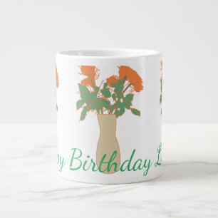 Grande Tasse Jolie douce Fleur originale Illustration Femmes
