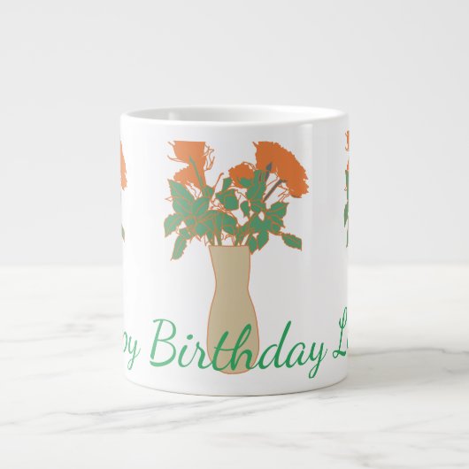 Grande Tasse Jolie douce Fleur originale Illustration Femmes (Devant)