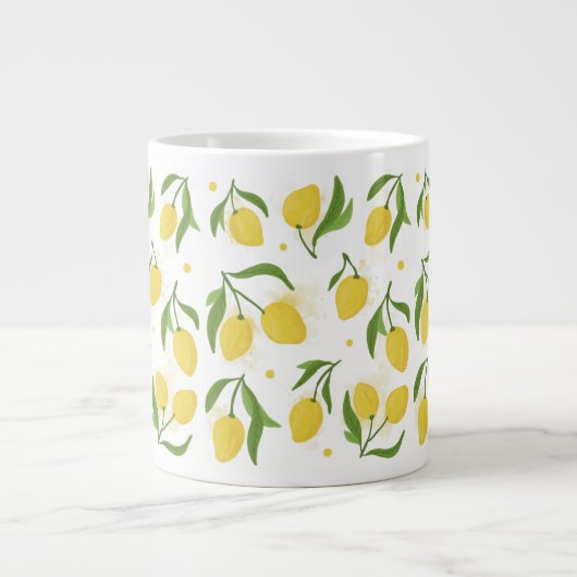 Grande Tasse Jolie Muge jaune citron (Devant)